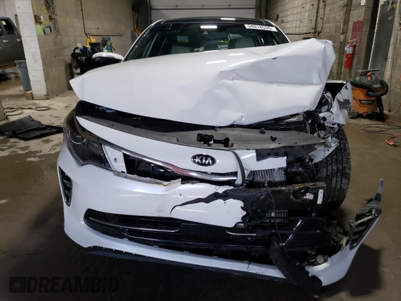 2016 Kia Optima SXL Turbo with VIN 5XXGV4L26GG052021, listed as a Copart auction lot 54018535 with 109,409 mi miles and Salvage title. Bid and sale history available at DreamBid. Image 5.