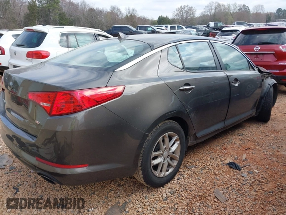 2013 Kia Optima LX with VIN 5XXGM4A76DG156179, listed as a IAAI auction lot 41829910 with 125,968 mi miles. Bid and sale history available at carsss.com. Image 4.