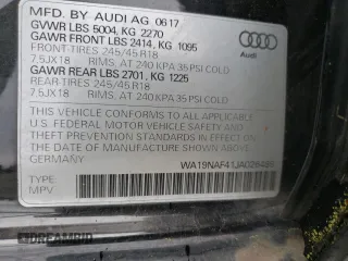 2018 Audi allroad Prestige with VIN WA19NAF41JA026489, listed as a Copart auction lot 78031224 with 33,310 mi miles and Salvage Title. Bid and sale history available at carsss.com. Image 12.
