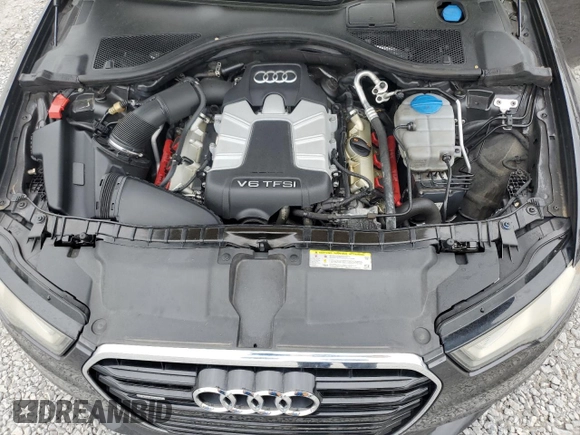2012 Audi A6 Premium Plus with VIN WAUGGAFC6CN167050, listed as a Copart auction lot 58811945 with 108,400 mi miles and Salvage title. Bid and sale history available at DreamBid. Image 11.