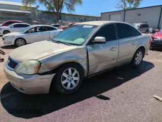 2005 Ford Five Hundred SEL с VIN 1FAFP24155G109238, выставлен на аукционе Copart как лот 54156015 с пробегом 62 833 миль миль и Списание • Salvage title. История ставок и продаж доступна на DreamBid. Изображение 1.