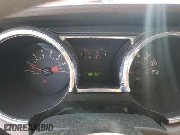 2008 Ford Mustang Deluxe with VIN 1ZVHT80N385153648, listed as a Copart auction lot 48418445 with 180,196 mi miles and Salvage Title. Bid and sale history available at carsss.com. Image 9.