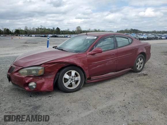 2005 Pontiac Grand Prix z VIN 2G2WP522451225586, wystawiony jako Copart lot #51240485 z przebiegiem Nie podano mil oraz Szkoda całkowita • Salvage title. Historia ofert i sprzedaży dostępna na DreamBid. Obrazek 1.