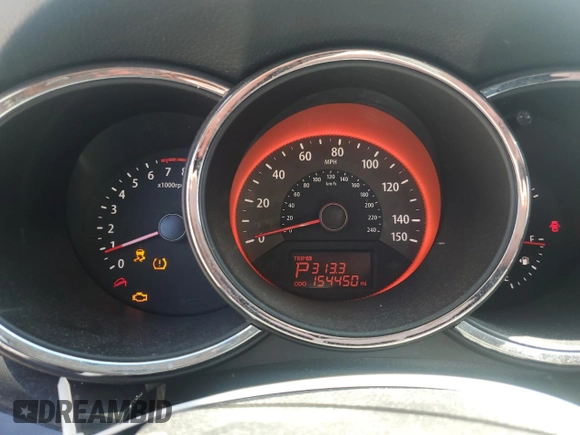 2013 Kia Sorento SX with VIN 5XYKW4A22DG383003, listed as a Copart auction lot 64064245 with 154,450 mi miles and Salvage title. Bid and sale history available at DreamBid. Image 9.