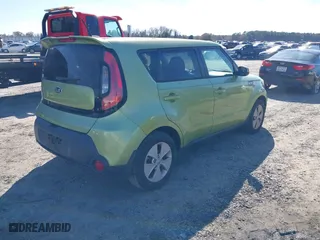 2015 Kia Soul with VIN KNDJN2A20F7808043, listed as a IAAI auction lot 41446164 with 115,340 mi miles. Bid and sale history available at carsss.com. Image 4.