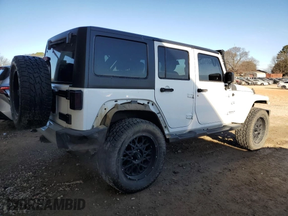 2014 Jeep Wrangler Unlimited Sahara with VIN 1C4BJWEG0EL305955, listed as a Copart auction lot 46539355 with 108,020 mi miles and Salvage Title. Bid and sale history available at carsss.com. Image 3.