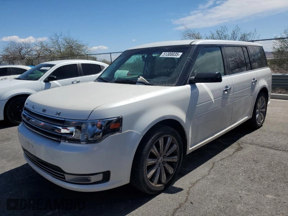2015 Ford Flex SEL with VIN 2FMGK5C84FBA11206, listed as a Copart auction lot 51300035 with 155,493 mi miles and Salvage Title. Bid and sale history available at carsss.com. Image 1.