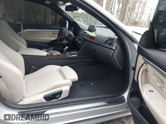 2015 BMW 4 Series 435i with VIN WBA3R1C56FK194866, listed as a IAAI auction lot 41858787 with 77,948 mi miles and . Bid and sale history available at carsss.com. Image 5.
