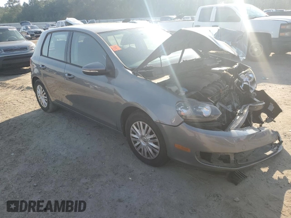 2011 Volkswagen Golf with VIN WVWDA7AJ1BW261006, listed as a Copart auction lot 56960695 with Not provided miles and Salvage title. Bid and sale history available at DreamBid. Image 4.