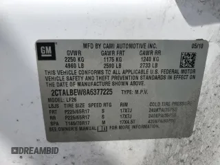 2010 GMC Terrain SLE-1 z VIN 2CTALBEW8A6377225, wystawiony jako Copart lot #55660465 z przebiegiem 127 540 mil mil oraz Szkoda całkowita • Salvage title. Historia ofert i sprzedaży dostępna na DreamBid. Obrazek 13.