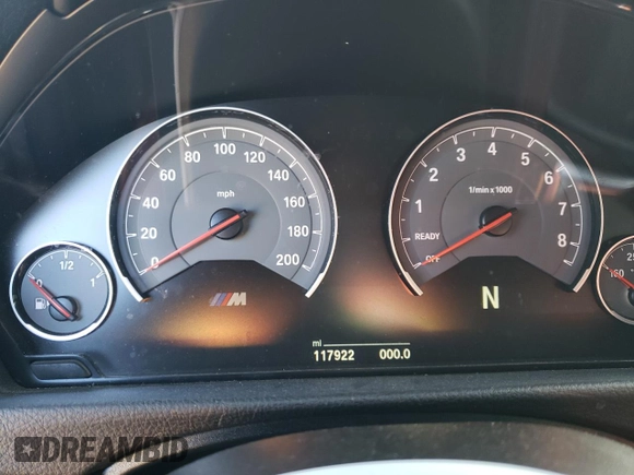 2016 BMW M4 with VIN WBS3R9C59GK338082, listed as a Copart auction lot 48574074 with 117,922 mi miles and Clean Title. Bid and sale history available at carsss.com. Image 9.