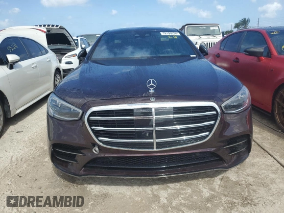 2023 Mercedes-Benz S-Class S 500 with VIN W1K6G6DB6PA176548, listed as a Copart auction lot 78199574 with 0 mi miles and Non Repairable. Bid and sale history available at carsss.com. Image 5.