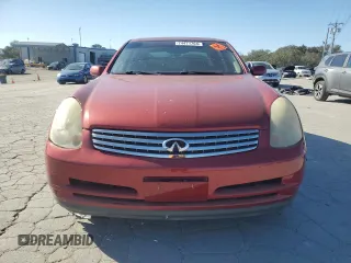 2003 Infiniti G35 w/Leather with VIN JNKCV51E83M017727, listed as a Copart auction lot 74471764 with 91,655 mi miles and Salvage Title. Bid and sale history available at DreamBid. Image 5.