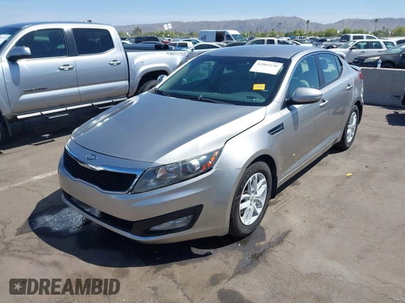 2013 Kia Optima LX with VIN KNAGM4A74D5423255, listed as a IAAI auction lot 42065230 with 116,589 mi miles. Bid and sale history available at carsss.com. Image 17.