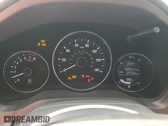 2022 Honda HR-V LX with VIN 3CZRU5H31NM702317, listed as a Copart auction lot 46328015 with 26,531 mi miles and Non repairable. Bid and sale history available at DreamBid. Image 9.