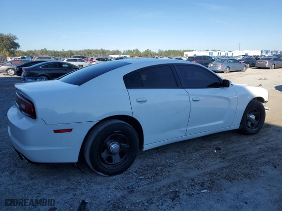 2013 Dodge Charger Police with VIN 2C3CDXAT9DH629412, listed as a Copart auction lot 42814645 with 155,418 mi miles and Non Repairable. Bid and sale history available at carsss.com. Image 3.