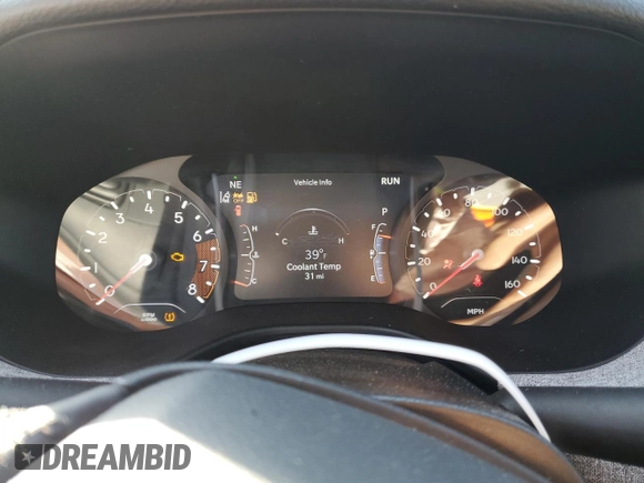 2024 Jeep Compass Latitude Lux with VIN 3C4NJDFN1RT104509, listed as a Copart auction lot 45454915 with 31 mi miles and Salvage title. Bid and sale history available at DreamBid. Image 9.