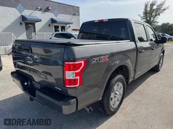 2019 Ford F-150 XL with VIN 1FTEW1CP1KKF22890, listed as a Copart auction lot 61813095 with 63,774 mi miles and Salvage title. Bid and sale history available at DreamBid. Image 3.