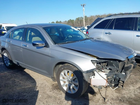 2014 Chrysler 200 Limited with VIN 1C3CCBCG5EN180454, listed as a IAAI auction lot 41449898 with 107,191 mi miles. Bid and sale history available at carsss.com. Image 1.
