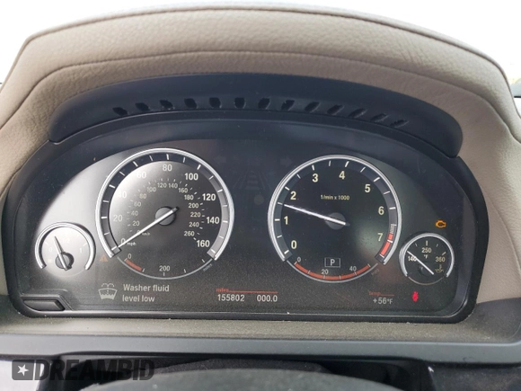 2009 BMW 7 Series 750Li with VIN WBAKB83519CY57123, listed as a Copart auction lot 53983255 with 155,802 mi miles and Salvage Title. Bid and sale history available at carsss.com. Image 9.