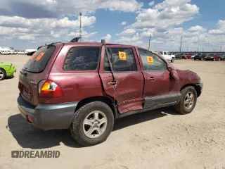 2003 Hyundai Santa Fe GLS with VIN KM8SC13D23U448494, listed as a Copart auction lot 62625224 with 7,094 mi miles and Salvage Title. Bid and sale history available at carsss.com. Image 3.