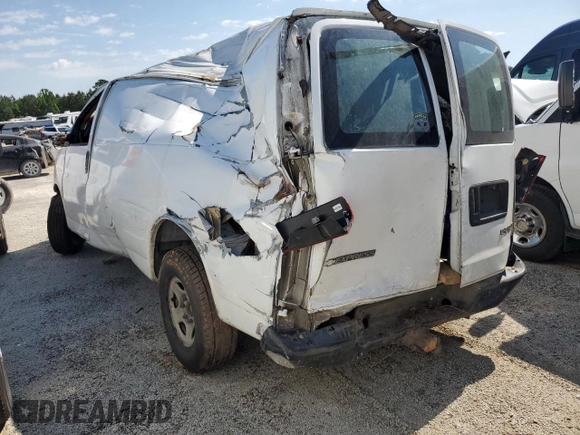 2005 Chevrolet Express Cargo with VIN 1GCFG15X351197863, listed as a Copart auction lot 54821175 with Not provided miles and Salvage title. Bid and sale history available at DreamBid. Image 2.