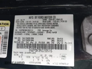 2019 Ford Mustang GT Premium with VIN 1FATP8FF8K5202115, listed as a IAAI auction lot 42085416 with 73,548 mi miles and . Bid and sale history available at DreamBid. Image 9.