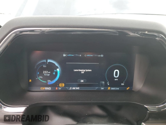 2023 Ford F-150 Lightning Pro with VIN 1FT6W1EV8PWG38071, listed as a Copart auction lot 51091495 with 13,687 mi miles and Salvage title. Bid and sale history available at DreamBid. Image 9.