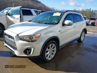 2015 Mitsubishi Outlander Sport 2.4 GT with VIN 4A4AR4AWXFE033631, listed as a IAAI auction lot 41830291 with 115,920 mi miles. Bid and sale history available at carsss.com. Image 2.