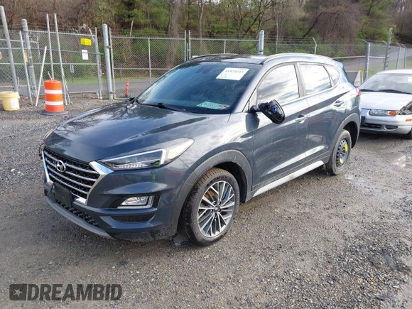 2019 Hyundai Tucson Ultimate with VIN KM8J3CAL6KU042315, listed as a IAAI auction lot 41924215 with 105,333 mi miles. Bid and sale history available at carsss.com. Image 20.