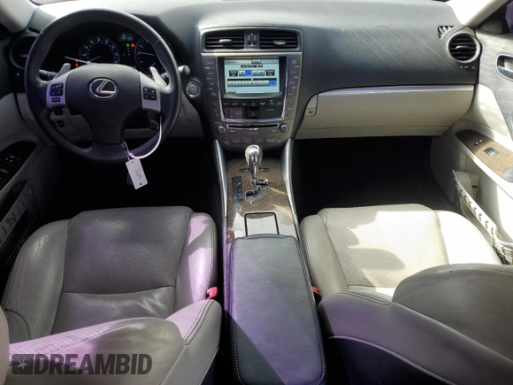 2012 Lexus IS 250 with VIN JTHCF5C29C5056580, listed as a Copart auction lot 47550255 with 116,140 mi miles and Salvage Title. Bid and sale history available at DreamBid. Image 8.