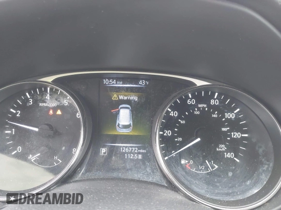 2016 Nissan Rogue SV with VIN KNMAT2MV4GP673663, listed as a IAAI auction lot 42028823 with 126,772 mi miles. Bid and sale history available at carsss.com. Image 7.