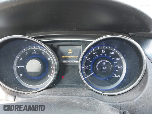 2014 Hyundai Sonata SE with VIN 5NPEC4AC7EH816873, listed as a IAAI auction lot 42026926 with 155,794 mi miles and . Bid and sale history available at DreamBid. Image 7.
