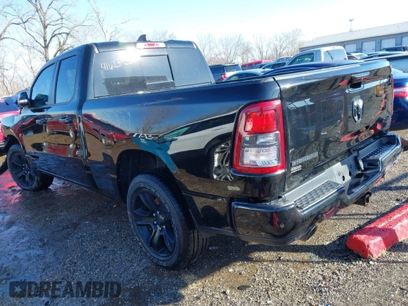 2022 Ram 1500 Big Horn with VIN 1C6SRFBT5NN202973, listed as a IAAI auction lot 41623935 with 45,045 mi miles and . Bid and sale history available at DreamBid. Image 3.