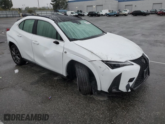 2023 Lexus UX 250h F Sport z VIN JTHB6JBH9P2153442, wystawiony jako Copart lot #43806805 z przebiegiem 36 751 mil mil oraz Szkoda całkowita • Salvage title. Historia ofert i sprzedaży dostępna na DreamBid. Obrazek 4.