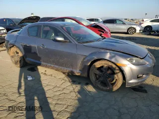 2006 Mazda RX-8 with VIN JM1FE173060201519, listed as a Copart auction lot 88363445 with 150,570 mi miles and Salvage Title. Bid and sale history available at carsss.com. Image 4.