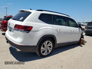 2022 Volkswagen Atlas SE with VIN 1V2WR2CA0NC527217, listed as a Copart auction lot 66227965 with 58,044 mi miles and Salvage title. Bid and sale history available at DreamBid. Image 3.