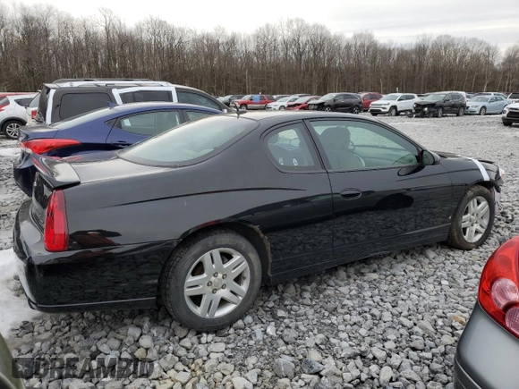 2007 Chevrolet Monte Carlo LT with VIN 2G1WK15N479346463, listed as a Copart auction lot 44295845 with 64,688 mi miles and Salvage title. Bid and sale history available at DreamBid. Image 3.