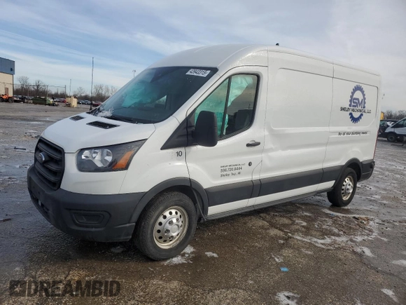 2020 Ford Transit Cargo with VIN 1FTBR2C88LKA01305, listed as a Copart auction lot 43943315 with 125,861 mi miles and Non Repairable. Bid and sale history available at carsss.com. Image 1.
