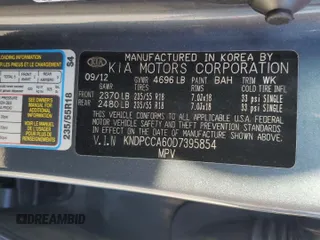 2013 Kia Sportage SX with VIN KNDPCCA60D7395854, listed as a Copart auction lot 44310485 with 137,761 mi miles and Salvage Title. Bid and sale history available at carsss.com. Image 13.