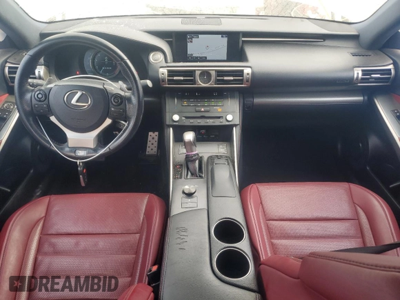 2016 Lexus IS 350 with VIN JTHBE1D27G5026974, listed as a Copart auction lot 50583985 with 105,843 mi miles and Salvage title. Bid and sale history available at DreamBid. Image 8.