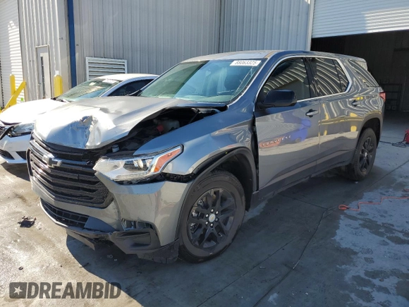 2021 Chevrolet Traverse LS with VIN 1GNERFKW4MJ245004, listed as a Copart auction lot 88063325 with 95,832 mi miles and Salvage title. Bid and sale history available at DreamBid. Image 1.