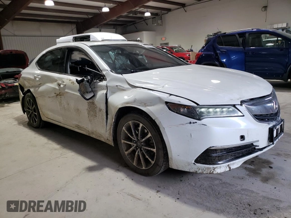2016 Acura TLX Technology with VIN 19UUB3F52GA000510, listed as a Copart auction lot 53362095 with 72,704 mi miles and Salvage title. Bid and sale history available at DreamBid. Image 4.