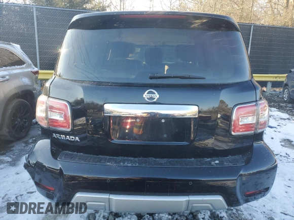 2018 Nissan Armada SV with VIN JN8AY2ND8J9051980, listed as a Copart auction lot 88018675 with 115,068 mi miles and Salvage Title. Bid and sale history available at carsss.com. Image 6.