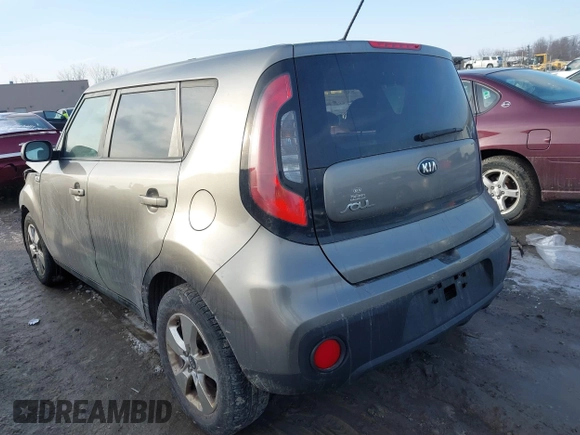 2018 Kia Soul with VIN KNDJN2A20J7570249, listed as a IAAI auction lot 41563871 with 104,385 mi miles and . Bid and sale history available at DreamBid. Image 3.