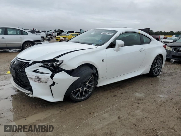 2017 Lexus RC with VIN JTHSM5BC0H5003592, listed as a Copart auction lot 44818705 with 51,871 mi miles and Salvage Title. Bid and sale history available at carsss.com. Image 1.