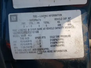 2002 Pontiac Grand Am SE with VIN 1G2NE52F52C210198, listed as a Copart auction lot 62926284 with 141,419 mi miles and Salvage Title. Bid and sale history available at carsss.com. Image 12.