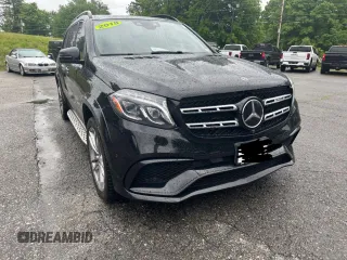 2018 Mercedes-Benz GLS with VIN 4JGDF7FE1JB078557, listed as a Copart auction lot 43861705 with 78,255 mi miles and Clean Title. Bid and sale history available at carsss.com. Image 1.