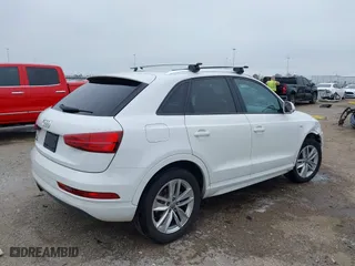 2018 Audi Q3 Premium with VIN WA1BCCFS1JR010439, listed as a IAAI auction lot 41641231 with 108,605 mi miles. Bid and sale history available at carsss.com. Image 4.