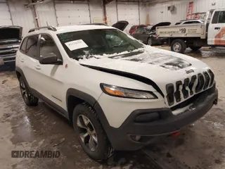 2014 Jeep Cherokee Trailhawk with VIN 1C4PJMBS5EW159912, listed as a IAAI auction lot 41538254 with 166,955 mi miles. Bid and sale history available at carsss.com. Image 1.